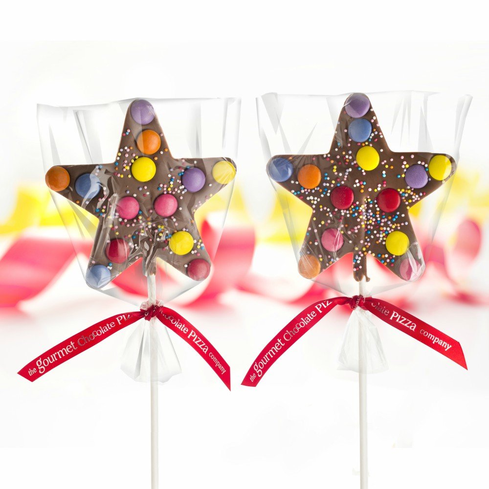 Chocolate Lollipops - Star Design